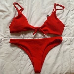 Red Zaful bikini